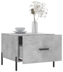2 db betonszürke szerelt fa dohányzóasztal 50 x 50 x 40 cm