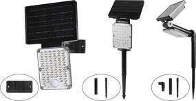 Top Light-LED Napelemes lámpa érzékelővel 3 az 1-ben ZENITH LED/10W/3,7V 3000/4000/6500K 2400 mAh
