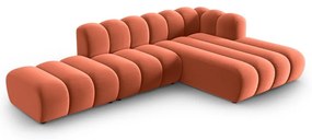 Rózsaszín sarokkanapé (jobb oldali) Lupine – Micadoni Home