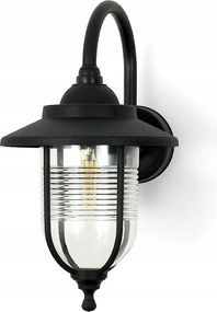 Kültéri Fali Lámpa Kerti Lámpa Homlokzati Terasz Lámpa E27 Fekete