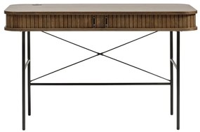 Íróasztal tölgyfa dekorral 60x120 cm Nola – Unique Furniture