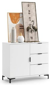 Fehér LORA fiókos komód