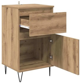 Széf fiókkal kézműves tölgy 35 x 40 x 70 cm Faanyag