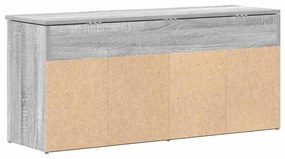szürke sonoma színű szerelt fa cipőpolc 102x30,5x45 cm
