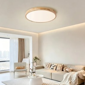 Brilagi - LED dimmelhető lámpatest WOODLINE LED/72W/230V 3000-6000K tölgy átm. 60 cm +távirányító