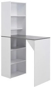Fehér bárasztal szekrénnyel 115 x 59 x 200 cm