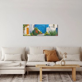 Kép - Görög sikátor (órával) (90x30 cm)