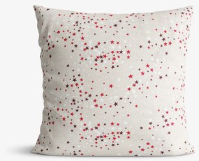 Goldea dekoratív párnahuzat valencia - csillagok natúr alapon 45 x 45 cm