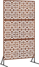 vidaXL Magánszféra Képernyő Szürke 100 x 50 x 180 cm Időjárásálló acél