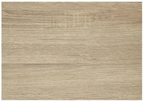 Fekete-natúr színű könyvespolc tölgyfa dekorral 114x78 cm Seaford – Actona