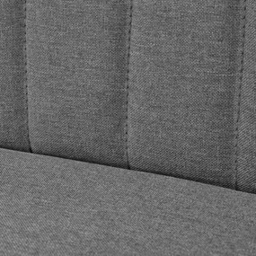 világosszürke szövetkanapé 117 x 55,5 x 77 cm