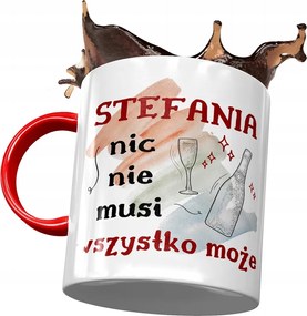 Piros Bögre Stefánia Barátnőknek Ajándék Nyomtatott Fotóval