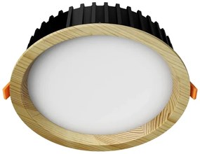APLED-LED Lámpa RONDO WOODLINE LED/12W/230V 3000K átm. 20 cm fenyő tömör fa