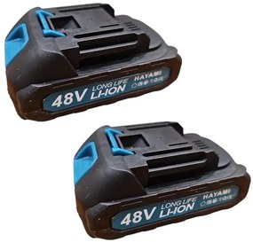 Akkus bozótvágó kerekekkel Hayami HA1025 + 2x akkumulátor + tartozékok + pengék + kések