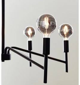 Markslöjd 108209 - Csillár zsinóron MONARCH 6xE14/18W/230V fekete