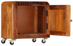 Tömör újrahasznosított fa éjjeliszekrény 50 x 30 x 50 cm