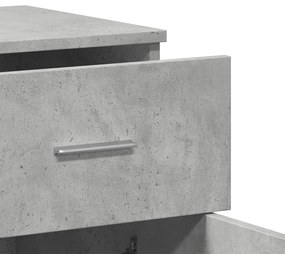 2 db betonszürke szerelt fa tálalószekrény 79 x 38 x 80 cm