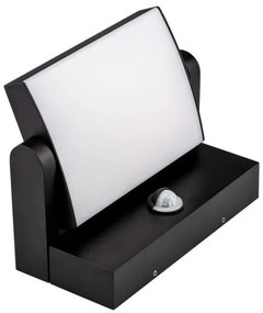 LED kültéri fali lámpa szenzorral LED/17W/230V 3000K IP65 fekete