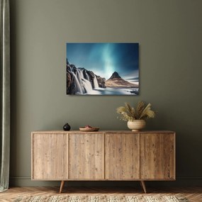 Vízesések képe (üvegen) (70x50 cm)