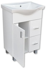 BIANKA 55/65 cm komplett fürdőszoba bútor, LED világítással