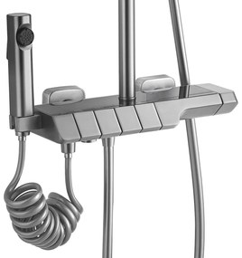 Zuhanyszett Termosztátos REA ROB Nickiel Brush INOX