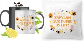 Születésnap 15 15 db-os Varázsbögre fényképes nyomott mintás párna szett