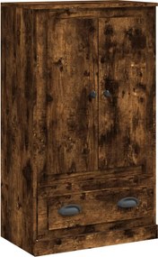 vidaXL füstös tölgy színű szerelt fa magasszekrény 60x35,5x103,5 cm