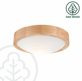 Brilagi - LED mennyezeti lámpa CARVALHO SLIM 1xE27/60W/230V, tölgy, 27 cm pr.