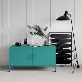 TV-szekrény lábakon ROSA, 1150 x 595 x 400 mm, Modern: tengerszínű