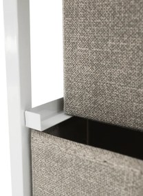 OFELIA szekrény szövet fiókokkal, fehér