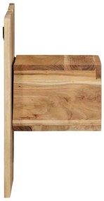 Éjjeli szekrény 50x27x50 cm tömör akácfa