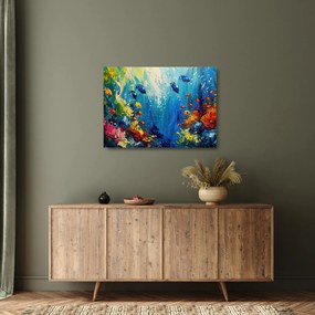 Üveg kép - A víz alatti világ festése (70x50 cm)