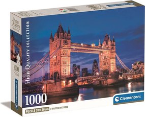 London Tower Bridge 1000 db-os puzzle Clementoni