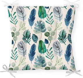 Navy Flower székpárna, 40 x 40 cm - Minimalist Cushion Covers