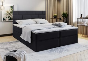 ARINOS Boxspring kárpitozott ágy, 160x200, lila