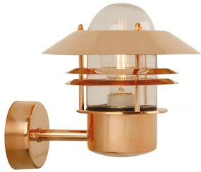 Nordlux - Kültéri fali lámpa BLOKHUS 1xE27/60W/230V IP54 réz