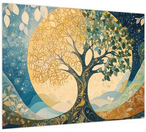 Kép – Életfa a holdban (70x50 cm)