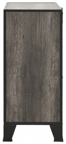 2 db szürke fém és MDF tárolószekrény 72 x 36 x 82 cm
