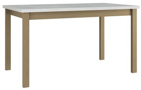 Széthúzható étkezőasztal Deasal 80 x 140 180 II (fehér + szonoma tölgy)  (4-8 fő részére). 1105367