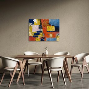 Kép - Absztrakció (üvegen) (70x50 cm)