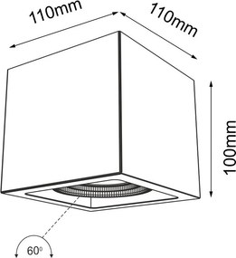 Antigo Awa 1135 Felületi spotlámpa 1x10W/GU10 IP20