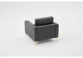 Fotel Berlin - Antracit, Arany