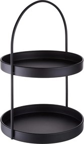 SIDELINE emeletes tálaló, fekete 35cm
