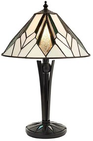 Endon 70365 - Tiffany ASTORIA asztali lámpa 1xE14/40W/230V, átm. 30 cm
