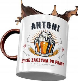 Bordó bögre Antal Barát Kolléga Nyomtatott fényképpel