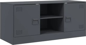 vidaXL antracitszürke acél TV-szekrény 99 x 39 x 44 cm