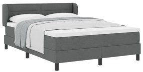 Boxspring Ágy Matrac Fekete 160x200 cm Szövet