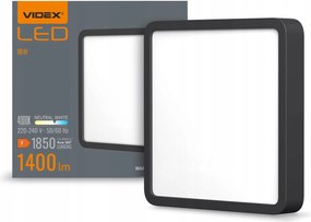 Plafon Led Mennyezeti Lámpa Falra szerelhető 15W 1850lm 4000K Semleges Fekete Videx