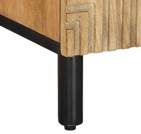 barna tömör mangófa TV-szekrény 105 x 33 x 46 cm