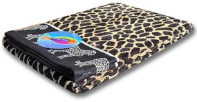 Afrika barna leopárd strandtörölköző